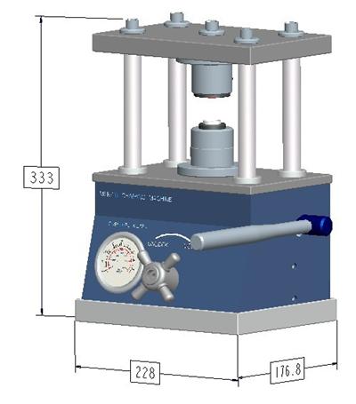 Compact Hydraulic Crimping Machine: One for All Button Cells of