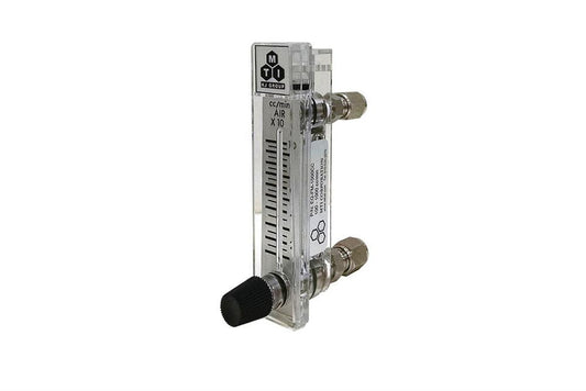 Compact Direct Read Flow Meter, 10-100 cc/min. with 1/8 NPT male fitting - EQ-FM-100CC-LD