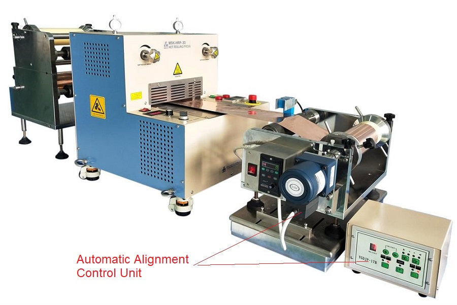 Roll to Roll Heating Calender (8" W) up to 110C for Multi-layer Laminating - HRP-03RRL