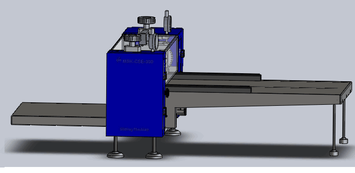 Semi-Automatic Slitting Machine for Electrodes of Cylinder Battery - MSK-CSE-300