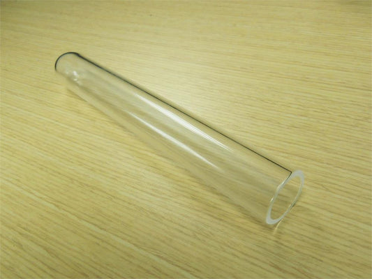 25 OD x 19.8 IDx 180L mm (1") Half Open Quartz Tube for Induction Heater - EQ-HQT25