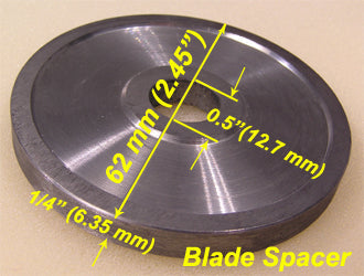 Multi-Blade Spacer 1/4" thickness for SYJ150 Low Speed Saw - EQ-LSSO23