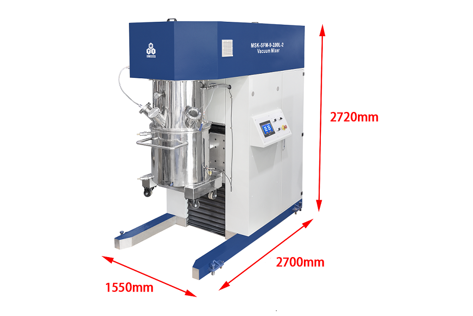 60L or 200L Planetary Vacuum Mixer with Vacuum Pump and Water Chiller - MSK-SFM-60L