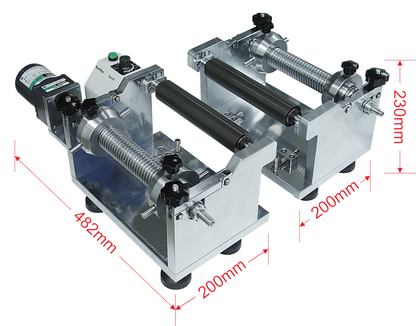 4T Max. and 6" Width Gap-Control Cold Rolling Press with Digital Pressure Display & R2R Option (Ar Glovebox Compatible) - MSK-2150-PD