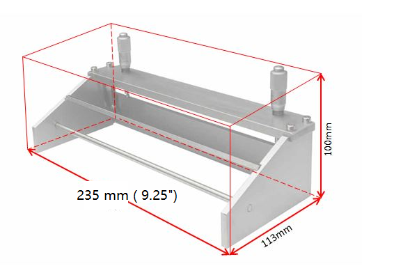 Digital Micrometer Adjustable Film Applicator -216mm (8.5") Width -Se-KTQ-222-D