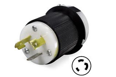 NEMA L6-30P Twist-Lock Plug.30 Amp 250 Volt Nylon housing