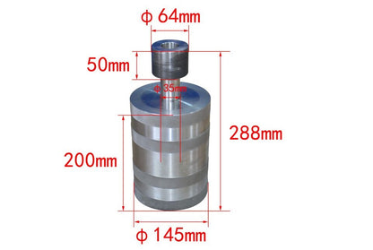 900 Mpa CIP Die Set ( 35 mm ID. Vessel) for Cold Isostatic Press - CIP35D900