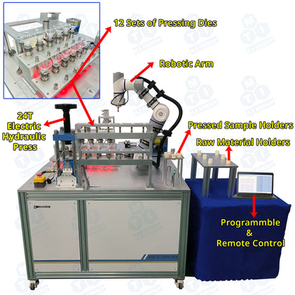 Automatically Pellet Pressing System (12 set Dies up to 24T) - AM-24T-12