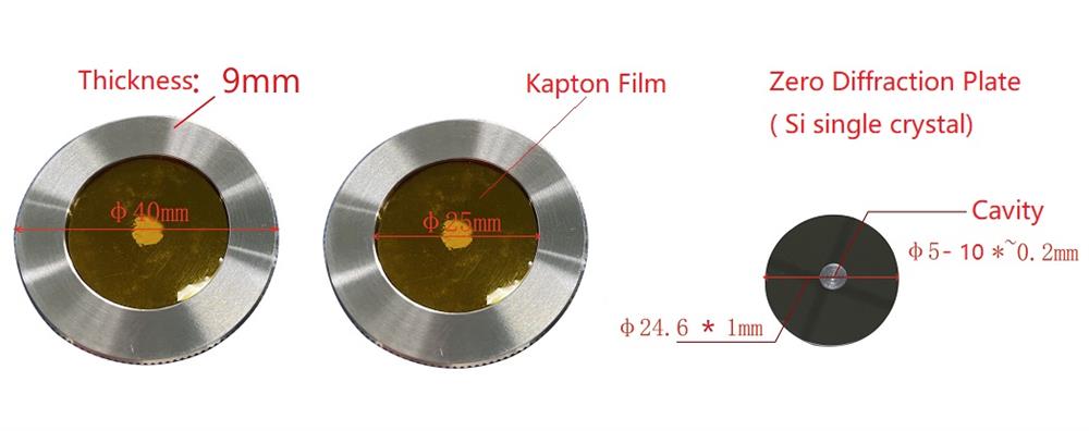 Air-Tight Sample Holder with Zero Diffraction Plate for Powder XRD - AT-XRD-XX