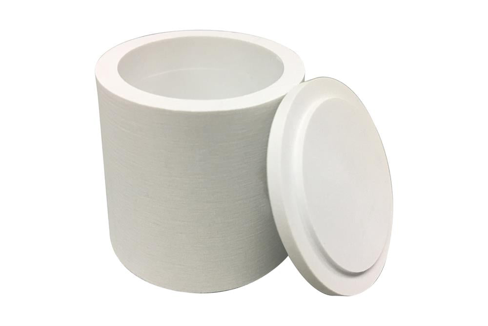 Boron Nitride Crucible with Lid: 20 O.D x 16 I.D x 18 H mm, Upto 2000C - EQ-CB-D20H18