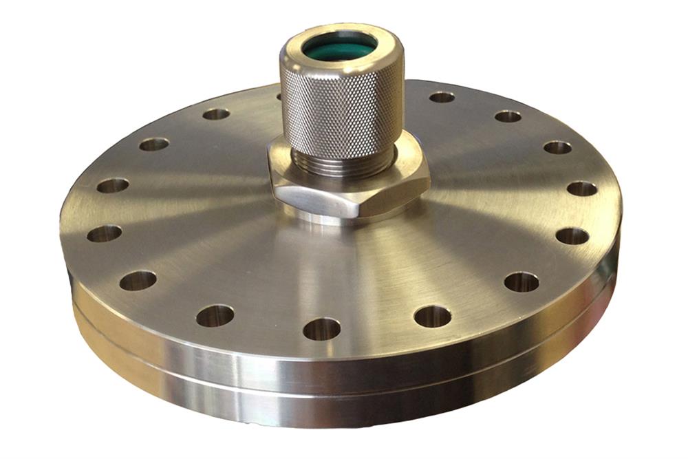 6" ConFlat Flange with 0.75" I.D Feedthrough & Quick Connector for DIY Sputtering Coater - EQ-FT-CF6