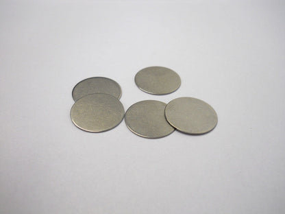 Aluminum Spacer for CR20XX Cell (15.5mm Dia. x 0.4mm) - 60 pcs/pck - EQ-CR20-Spacer-AL