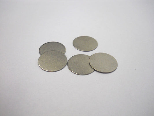 Stainless Steel Spacer for CR20XX Cell (15.5mm Diam x 0.5 mm) - 100 pcs/pck - EQ-CR20-Spacer-05