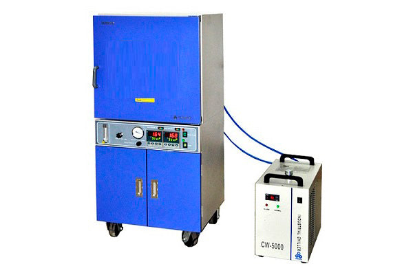 500°C (18x18x18, 91 Liter) Large Vacuum Oven with Vacuum Pump & Water Chiller - DZF-6090-HT