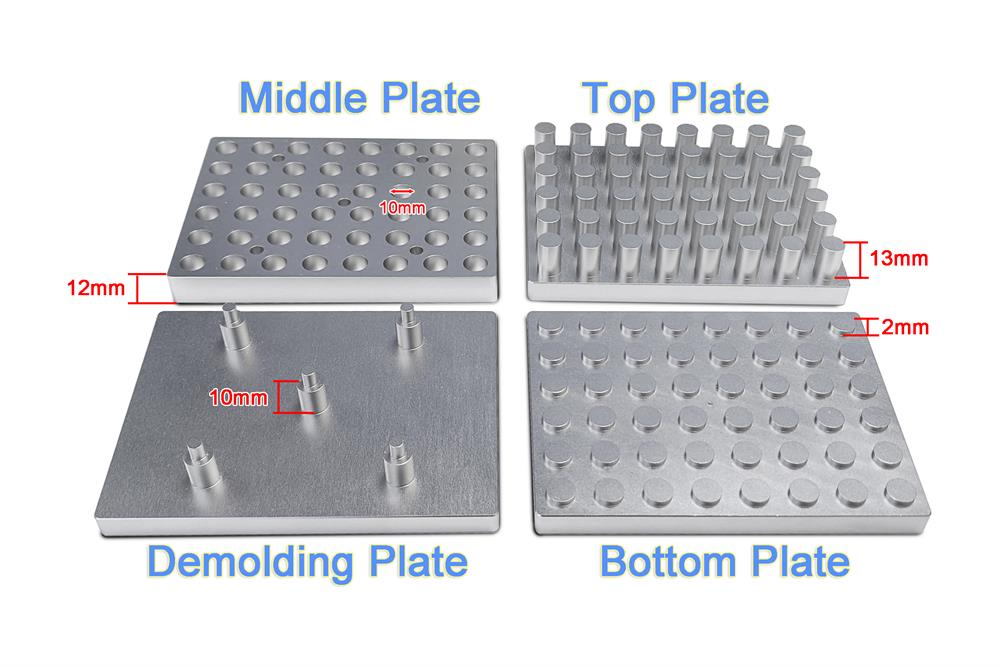 10 mm ID Multi-Well Pellet Pressing Die Max 90 MPa For HTP Material Research- Die10-SxxHT