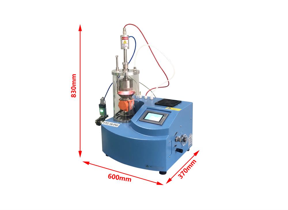 Compact Powder PVD Coater with DC Magnetron Sputtering & Vibration Stage - VTC-16-PW