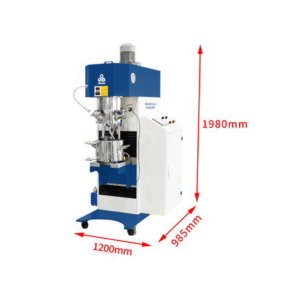 10 L Planetary Vacuum Mixer with Vacuum Pump and Water Chiller - MSK-SFM-10L