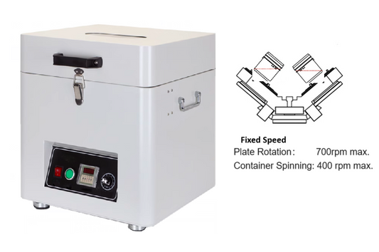 Economic Planetary Centrifugal Mixer w/ Two HDPE Containers for 500 g Max. - MSKPCM1K