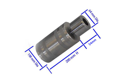 Complete CIP Die Set ( 30 mm ID. 330 Mpa Vessel) for Cold Isostatic Press, - CIP20-DIE