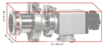 Single-side Quick Disconnect Flange for 50mm O.D. tube with Optional Accessories - FL-50KF50