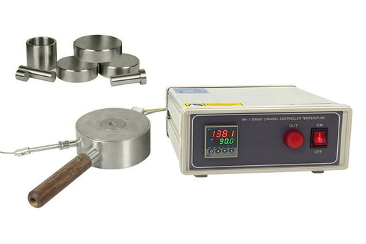 280C Max Hot Dry Pellet Pressing Die (Carbon Steel) with Temperature Controller (Ar Glovebox Compatible) - EQ-HC-D