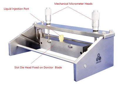 Hybrid Film ApplicatorDoctor Blade (250mm) + Slot Die (200mm) Head - HDS-250-200