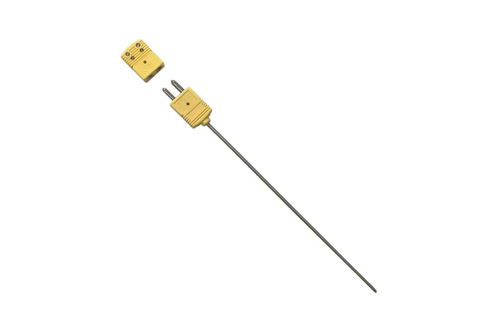 Thermocouple: K type 3mm OD x 9" L with Alloy sheath and Standard Plug for Calibration - EQ-TC-K-Cali-9S-3mm-SP-LD