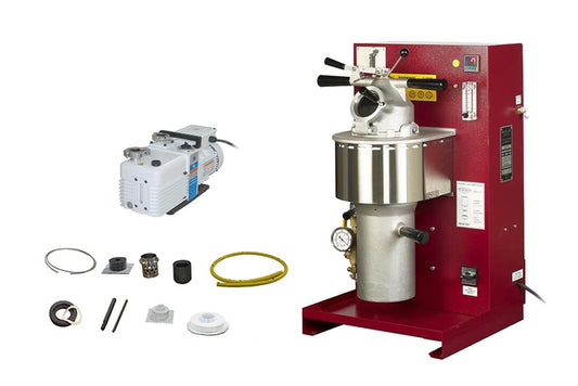 1200°C Compact Vacuum Casting System (2 Kg Max) w/ Start-up Kit - EQ-VMCS-1200-LD