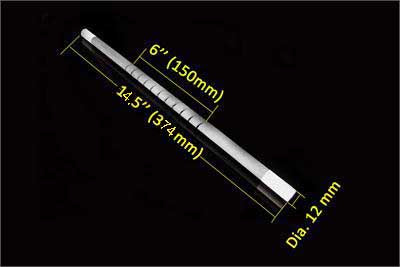 1650°C Grade Kanthal GLOBAR-SG SiC Heating Element( 6" heating zone x 374mm L ) - EQ-1600sp-HEL-6-374-LD