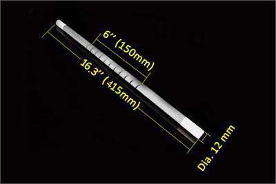 1650°C Grade Kanthal GLOBAR-SG SiC Heating Element( 6" heating zone x 410mm L ) - EQ-1600sp-HEL-6-410-LD