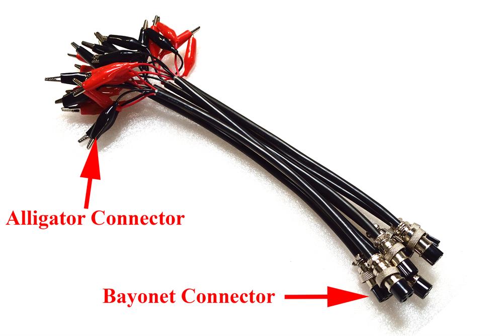 8 pcs Connection Cables for MTI Battery Analyzers - EQ-BACC-8Z