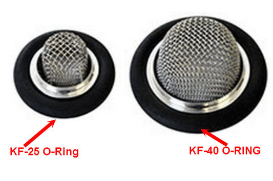 KF 25/40 Centering Ring with 60 mesh Filter