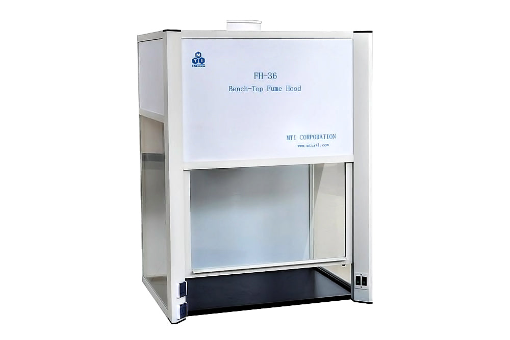 Bench-Top Fume Hood with Lamp & Blower with optional Carbon-filtered Enclosures, 45"Wx 25"Dx 41"H, EQ-FH-36