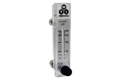 Compact Direct Read Flow Meter, 30-200 cc/min. with 1/8"NPT - EQ-FM-200CC-LD