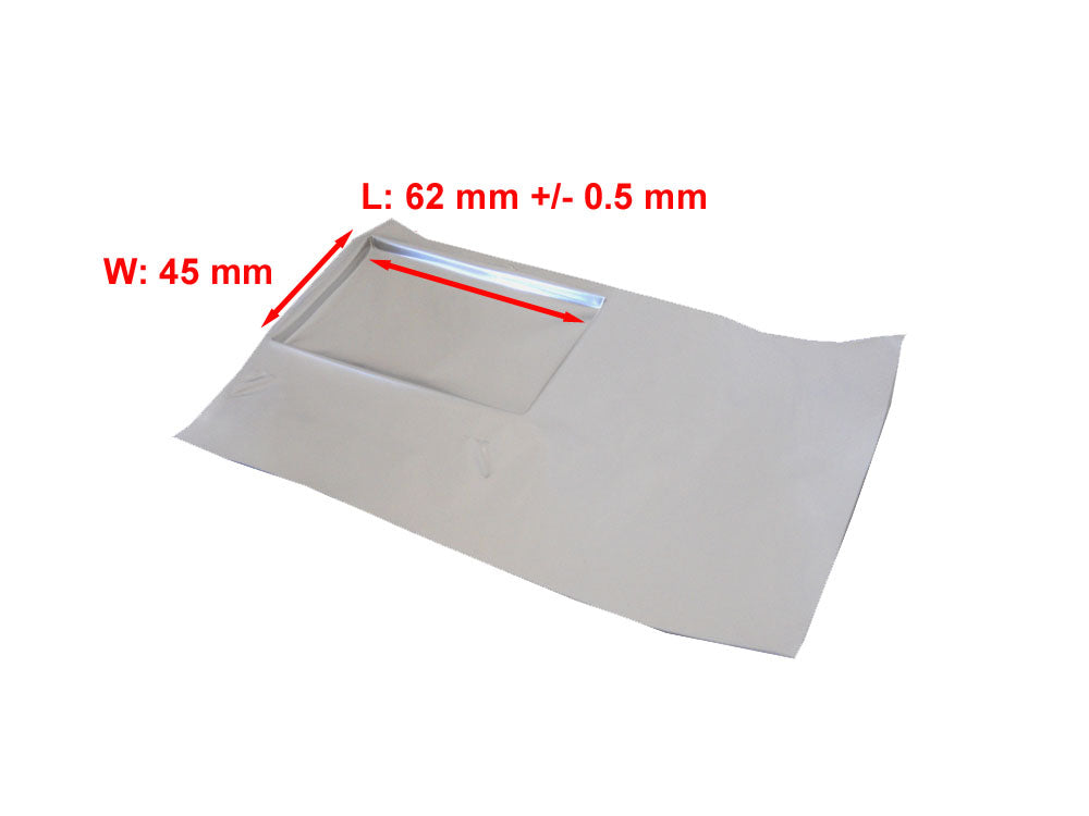 Formed Pouch Cell Case, 62x45x5t mm, 50pcs/Bag - EQ-PLiB-54560