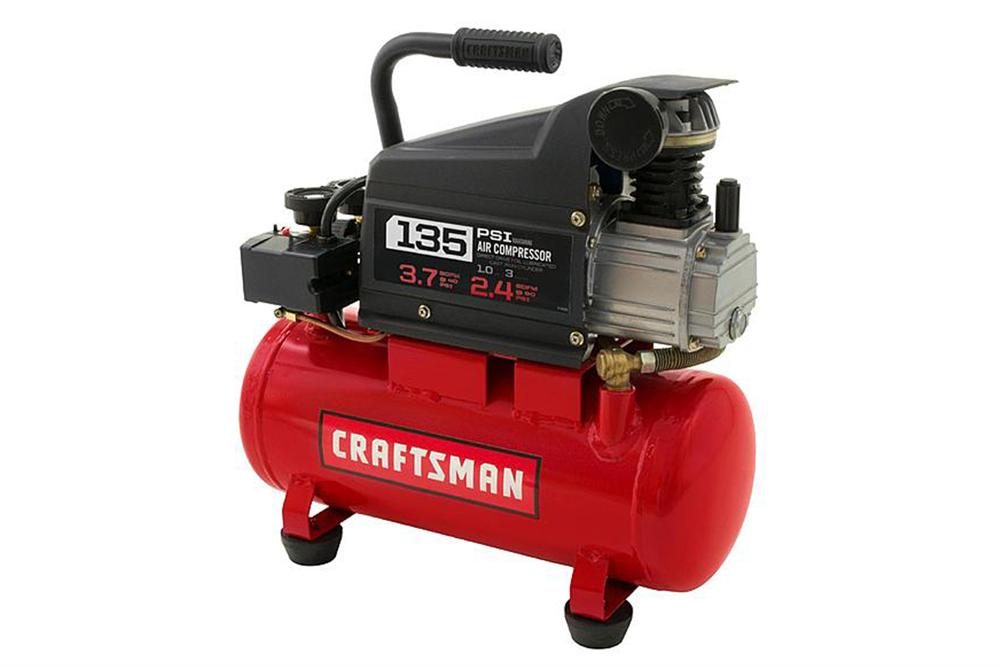 3 Gallon oil lube 135PSI portable air compressor - EQ-SRS-3G-LD