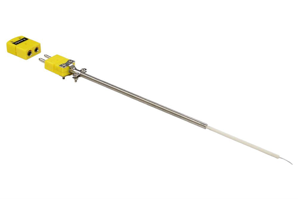 Thermocouple: S type 14" Length with open end Alloy & Ceramic sheath - EQ-TC-S-GSL-15