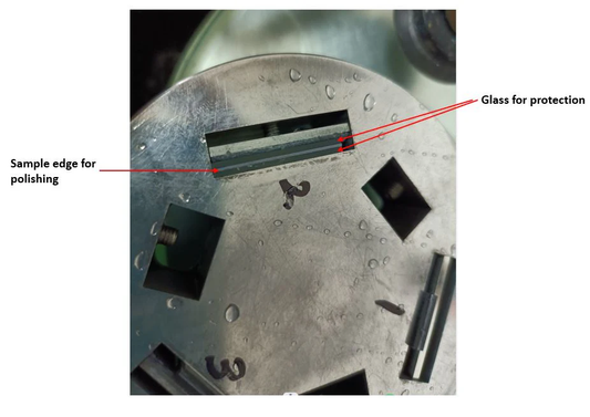 3"  Holder for Sample Edge Polishing with Three Slots & Two Dead Weights - EQ-PF-E-3