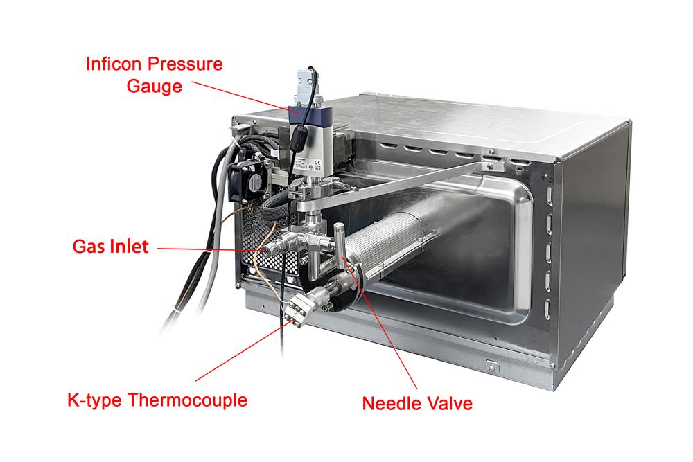 1200°C Max Microwave Plasma Assisted CVD (MPCVD) 2" Tube Furnace - GSL-1200X-50-MWPE