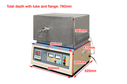 1100°C Max Microwave Heated Tube Furnace: optional 1", 1.57" and 2" Dia. - GSL-MW-25