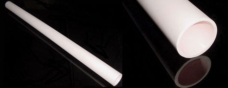 2 3/8"x48" (60 ODx54 IDx1200mm L) Alumina Ceramic Tube with Central Block Zone - EQ-TA-60D-M1200-R