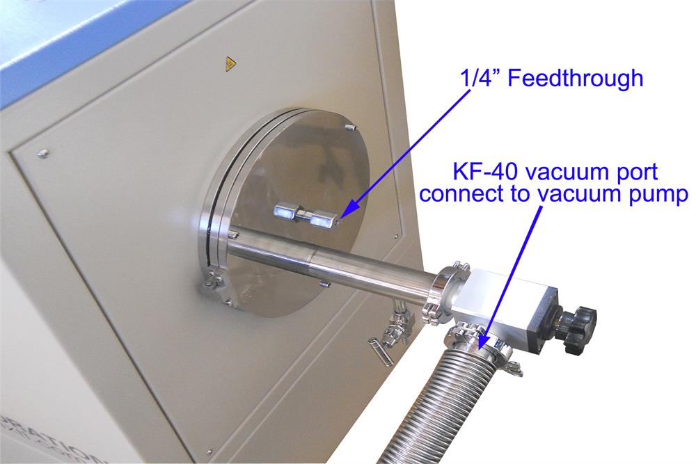 Three Zones CVD Tube Furnace with 8.5" Quartz Tube & Slidable Flange (1100C) - GSL-1100X-8.5-III-SR