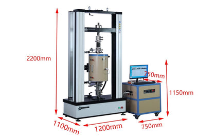 Max. 1500 ºC /  10 T High temperature Universal Testing System ( Tensile / Compression / Creep Rupture ) - HUT10T1500