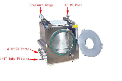 High Vacuum Chamber (18"x17" x20") with Window For DIY Sputtering coating system - HVC-SS