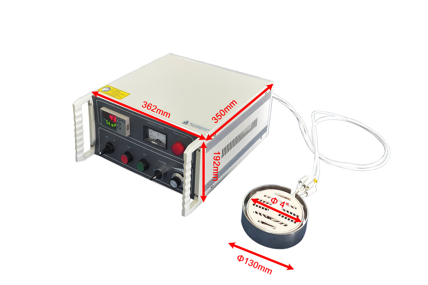 4" Dia. High Vacuum Heating Plate upto 800C for Sputtering Coater DIY - HVHP-100