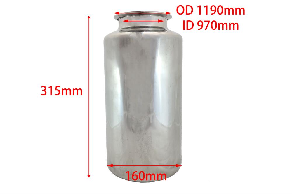 Stainless Steel Tank (5 L) for 3D Movement Dry Powder Mixer SYH-5