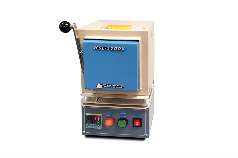 1100C Compact Muffle Furnace (4"x4"x5") w/ Programmable Temp. Controller - KSL1100XS