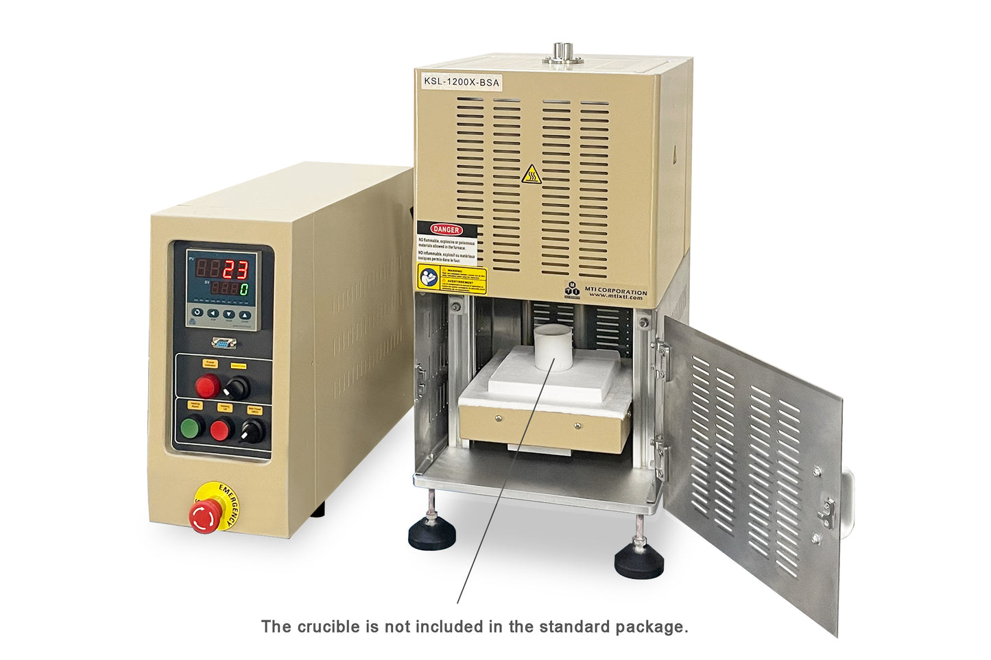 1200 Compact Automatic Bottom Loading Furnace ( L6 x W6 x H7 ") with Computer Control - KSL-1200X-BSA