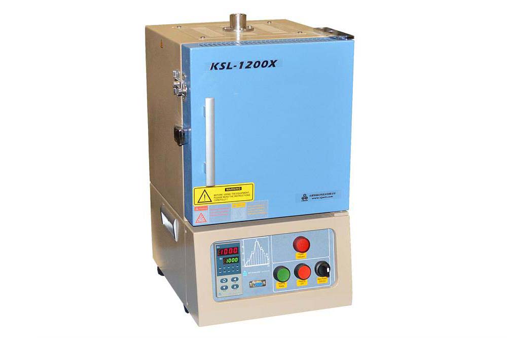 1250C Small Box Furnace (6" x 6" x 7", 4.2 liter) with Programmable Controller - KSL-1200X-J-UL