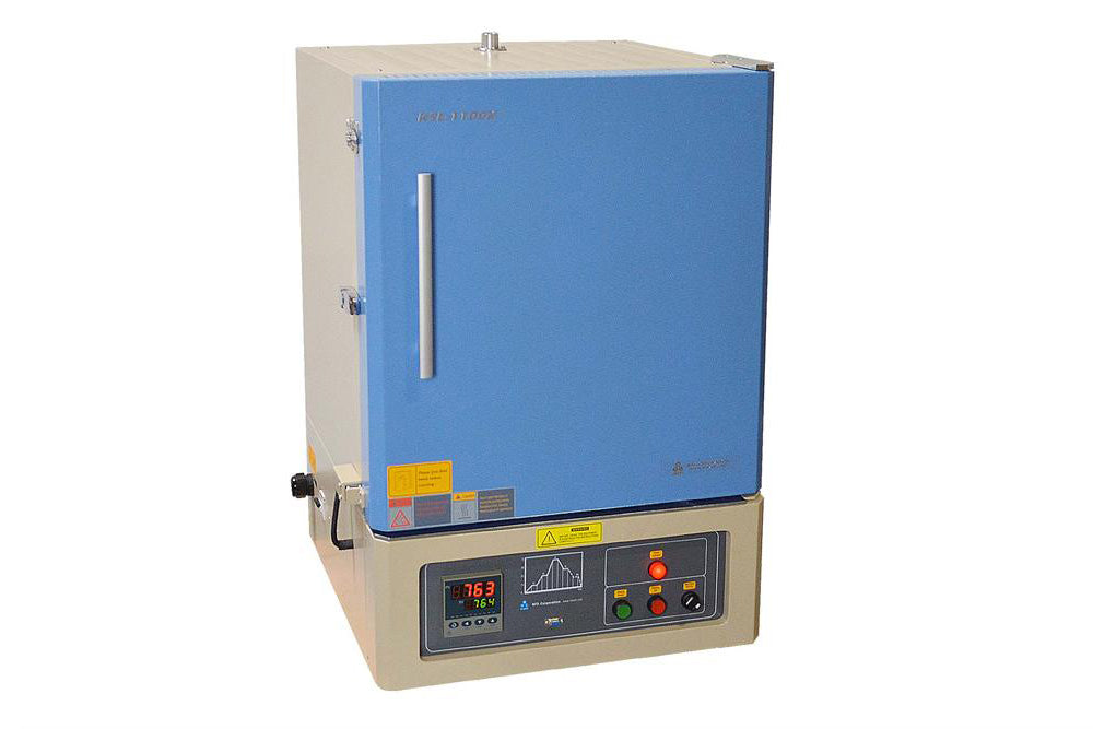 Large Muffle Furnace (16x16x16", 64 L,1100°C max ) with Programmable Controller & Venting Port - KSL-1200X-L